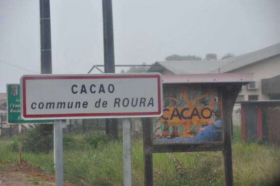 Chegando na pequena Cacao, na Guiana Francesa